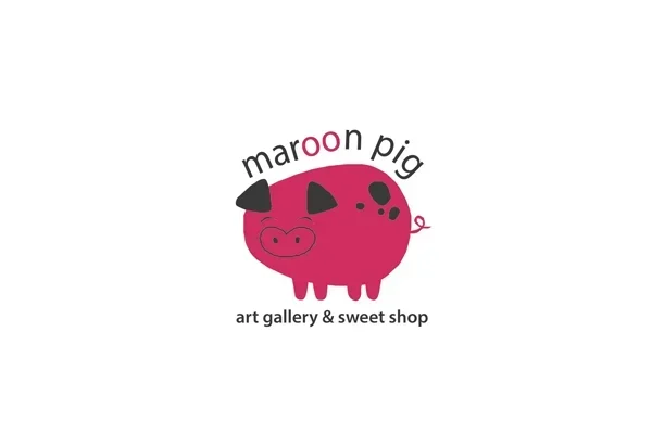 maroon pig